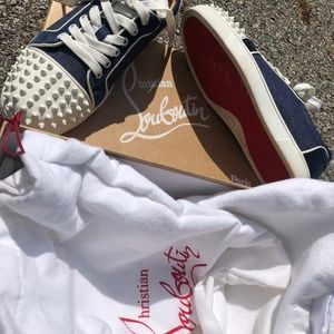 Christian Louboutin red bottom sneakers